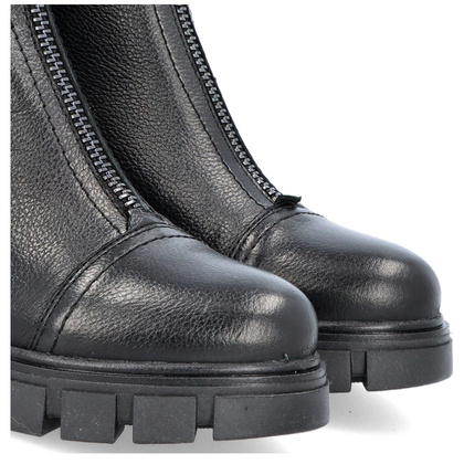 Wygodne botki ze skóry - SIMEN 3264A CZARNY