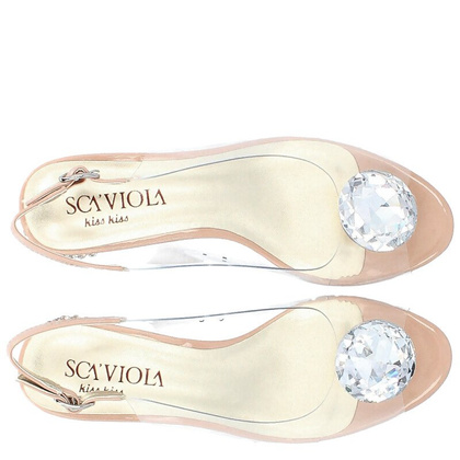 Sandały silikonowe płaskie - SCAVIOLA G-15 RÓŻOWE