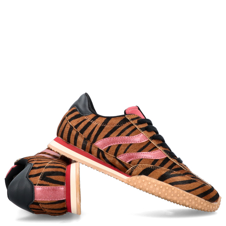 Hiszpańskie sneakersy damskie - GIOSEPPO 77010 BRĄZOWE