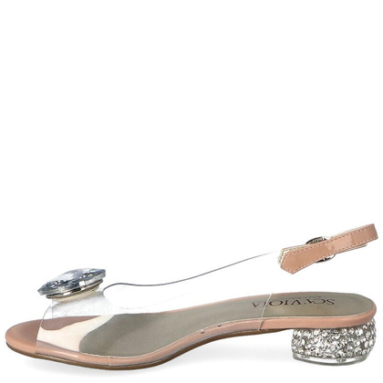 Sandały silikonowe płaskie - SCAVIOLA G-15 RÓŻOWE