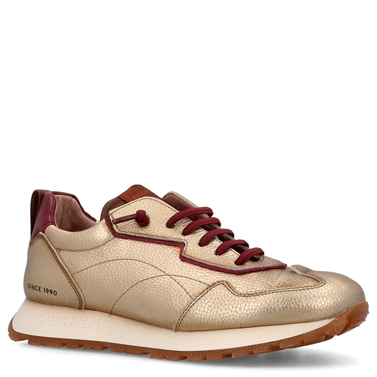 Hiszpańskie sneakersy damskie - HISPANITAS HI254312 ZŁOTE