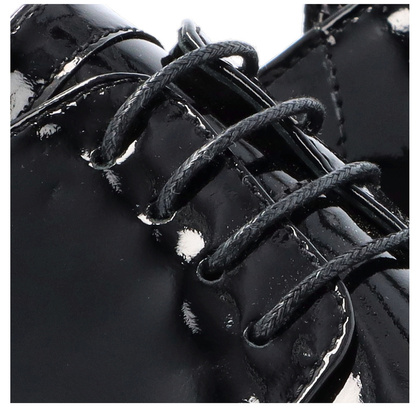 Lakierowane półbuty męskie - TAPI H-6914 CZARNE