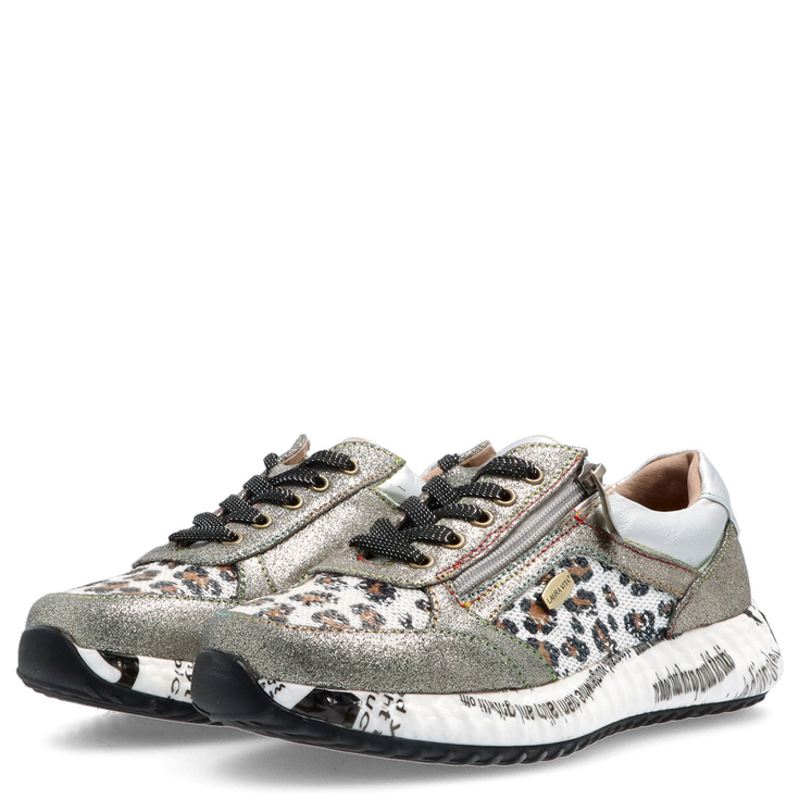 Modne sneakersy damskie - LAURA VITA BURTON 11 SZARE