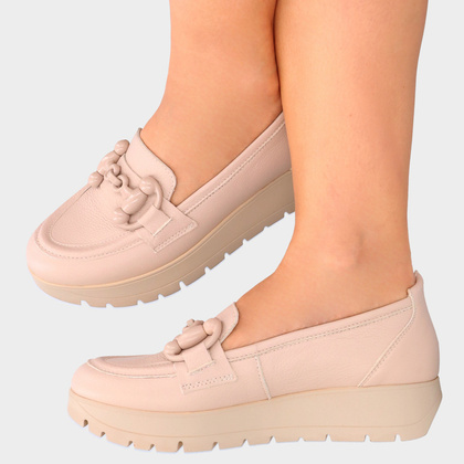 Półbuty z designerską ozdobą - TYMOTEO G1035 BEŻ