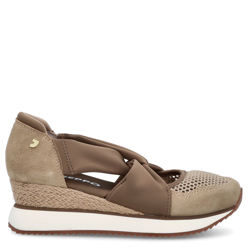 Hiszpańskie sneakersy na koturnie - GIOSEPPO 74059 BEŻOWE