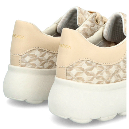 Lekkie sneakersy damskie - GEOX D.SPHERICA D55TCD BEŻOWE
