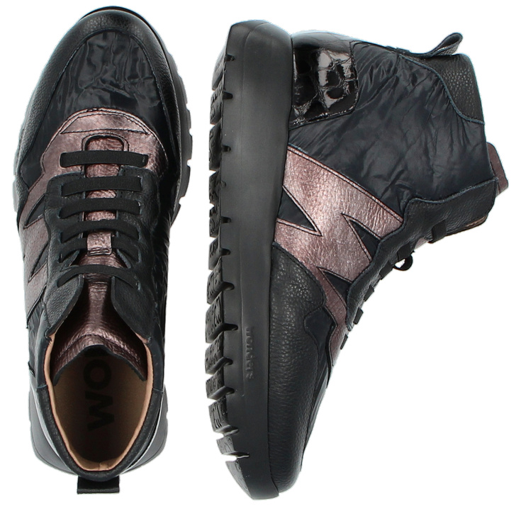 ZESTAW BUTY I TOREBKA - WONDERS A-2493 WB-54025 CZARNY