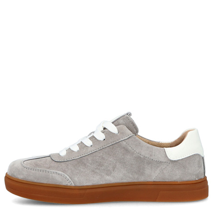 Damskie trampki ze skóry - FILIPPO DP6742/25 SZARE