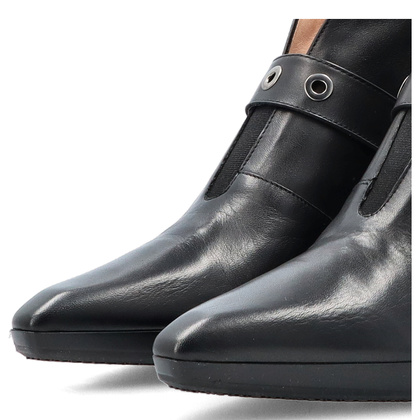 Hiszpańskie botki z wycięciem - HISPANITAS HI254244 CZARNE