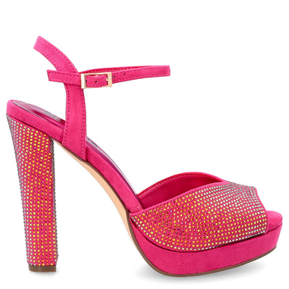 Sandały na platformie - MENBUR 24791 FUKSJA