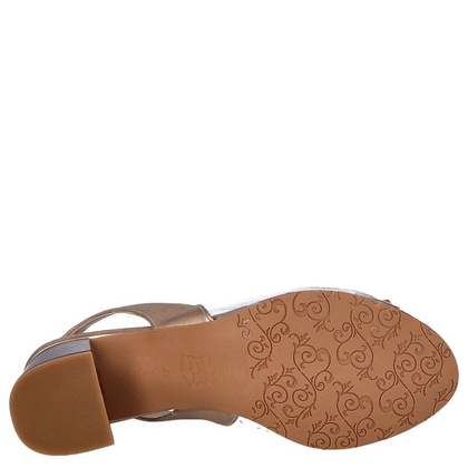 Silikonowe czółenka - BRENDA ZARO T4025A RÓŻOWO ZŁOTE