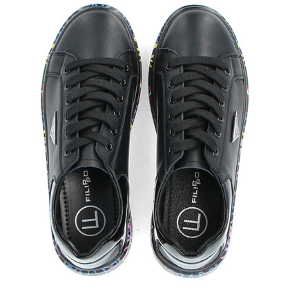 Lekkie sneakersy damskie - FILIPPO DP4480/23 CZARNE