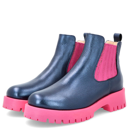 Kolorowe sztyblety - TYMOTEO A1001 RÓŻ GRANAT