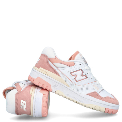 Sneakersy damskie - NEW BALANCE BBW550CD BIAŁO-RÓŻOWE