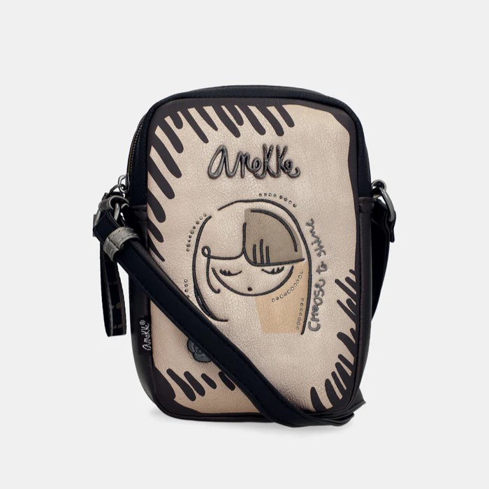 Mini torebka damska - ANEKKE MADEMOISELLE NATURE KOKO 41863-908