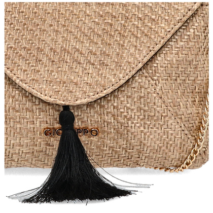 Pleciona listonoszka na łańcuszku - GIOSEPPO 75496 BEŻOWA