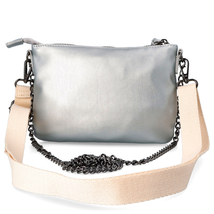 Mała torebka damska - GIOSEPPO 75510 SREBRNA