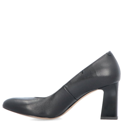 Klasyczne czółenka na słupku - KOTYL 1273 CZARNE