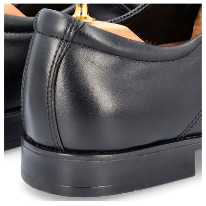 Półbuty skórzane męskie - LEADER 363-459 CZARNE