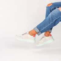 Lekkie sneakersy damskie - HEY DUDE SIROCCO ALTA W FRIENDSHIP LACE 43155 SZARE