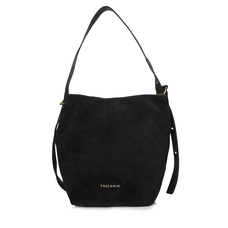 Torebka skórzana - TOSCANIO G100 CZARNY