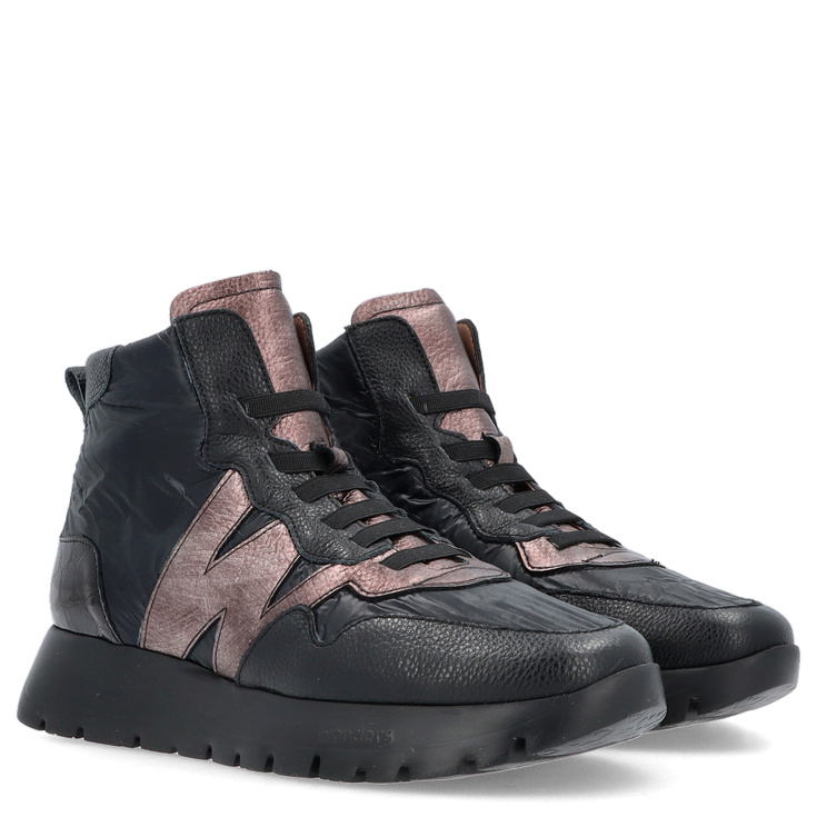 ZESTAW BUTY I TOREBKA - WONDERS A-2493 WB-54025 CZARNY