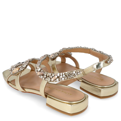 Eleganckie hiszpańskie sandały - ALMA EN PENA V240730 ZŁOTE