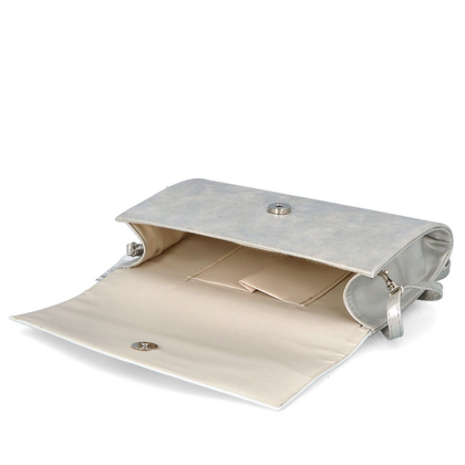 Wizytowa kopertówka - TYMOTEO 06 PRZECIERANY SREBRNY