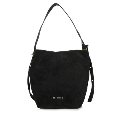 Torebka skórzana - TOSCANIO G100 CZARNY