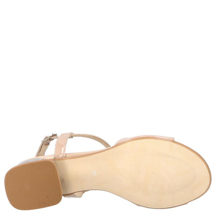 Eleganckie sandały z ozdobą - TYMOTEO GABI BEŻOWE