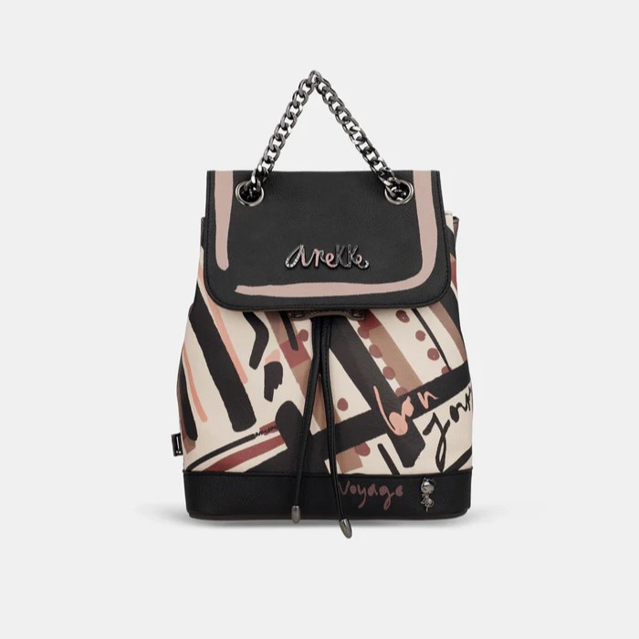 Plecak damski z klapką - ANEKKE ANEKKE MADEMOISELLE PARISIAN 41815-173