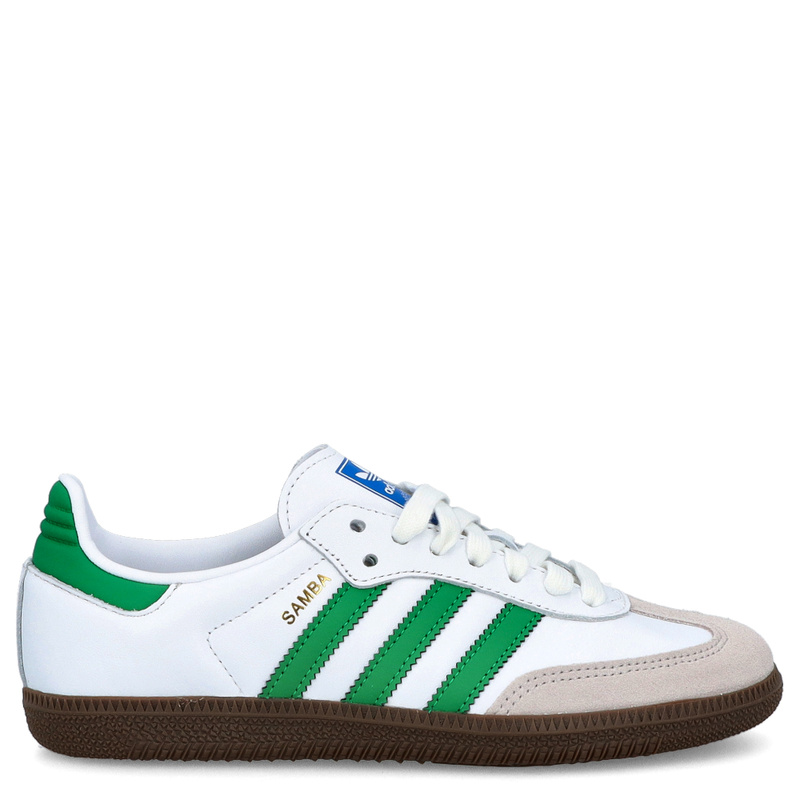 Sneakersy niskie - ADIDAS SAMBA OG BIAŁO-ZIELONE