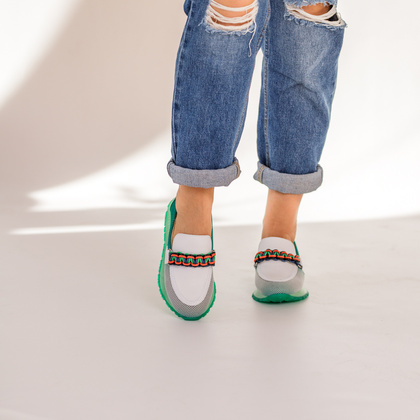 Hiszpańskie półbuty - HISPANITAS BHV253948 ZIELONE