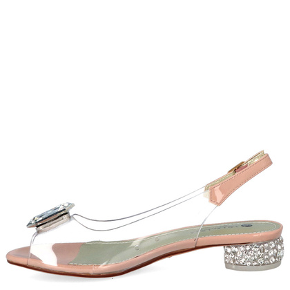 Sandały silikonowe płaskie - SCAVIOLA S-170 RÓŻOWE