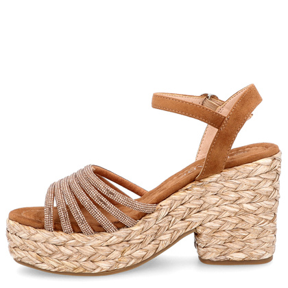 Sandały na platformie - LEJADE 3350 BRĄZOWE