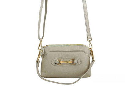 Mała torebka wieczorowa ze skóry - BARBERINIS 967-10 BEŻOWA