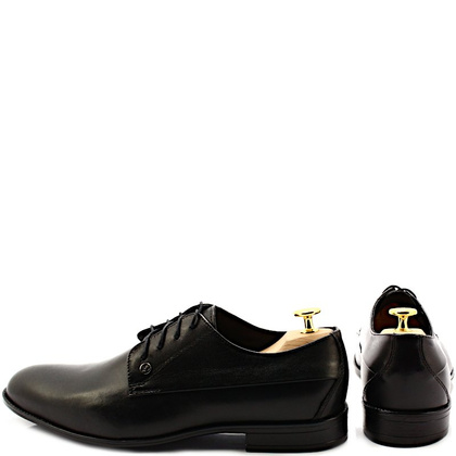 Buty męskie wizytowe - LEADER 344A-459 CZARNE