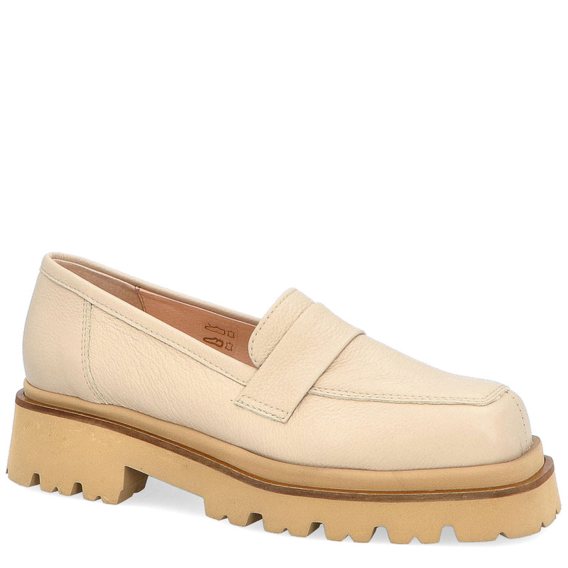 Lordsy na grubszej podeszwie - TYMOTEO M2100 BEŻOWE