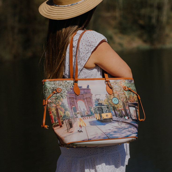 Torebka shopper - YNOT YES319S5 SPRING IN MILANO