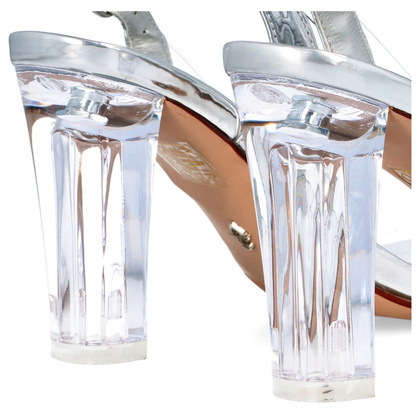 Sandały silikonowe - SCAVIOLA S-97 SREBRNE