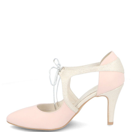 Buty ślubne - TYMOTEO EMMA BADIA RÓŻOWO ZŁOTE