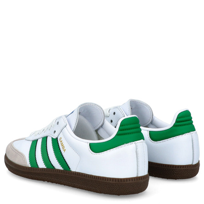 Sneakersy niskie - ADIDAS SAMBA OG BIAŁO-ZIELONE