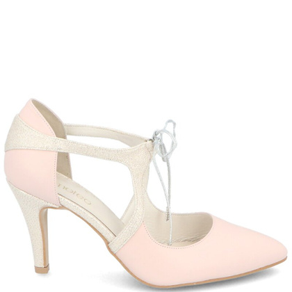 Buty ślubne - TYMOTEO EMMA BADIA RÓŻOWO ZŁOTE