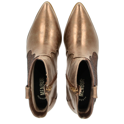 Hiszpańskie kowbojki ocieplane - MENBUR 25794 STARE ZŁOTO