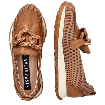 Hiszpańskie półbuty - HISPANITAS HV254065 BRĄZOWE