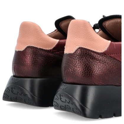 Hiszpańskie sneakersy premium - WONDERS A-2491 BORDOWE