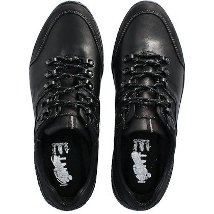 Polskie buty trekkingowe, skóra - KENT 515 CZARNE