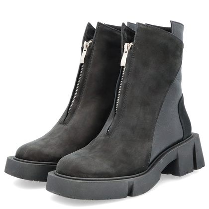 Wygodne botki ze skóry - TYMOTEO 2164/1 CZARNY