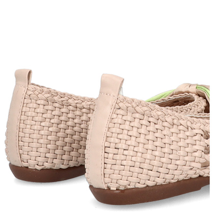 Hiszpańskie baleriny z kokardką - WONDERS CH-1001 BEŻOWE