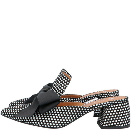 Klapki w groszki - TYMOTEO UTTI CZARNO BIAŁE